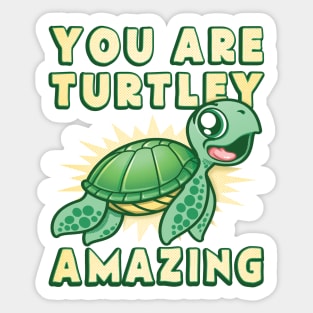 You Are Turtley Amazing Sticker